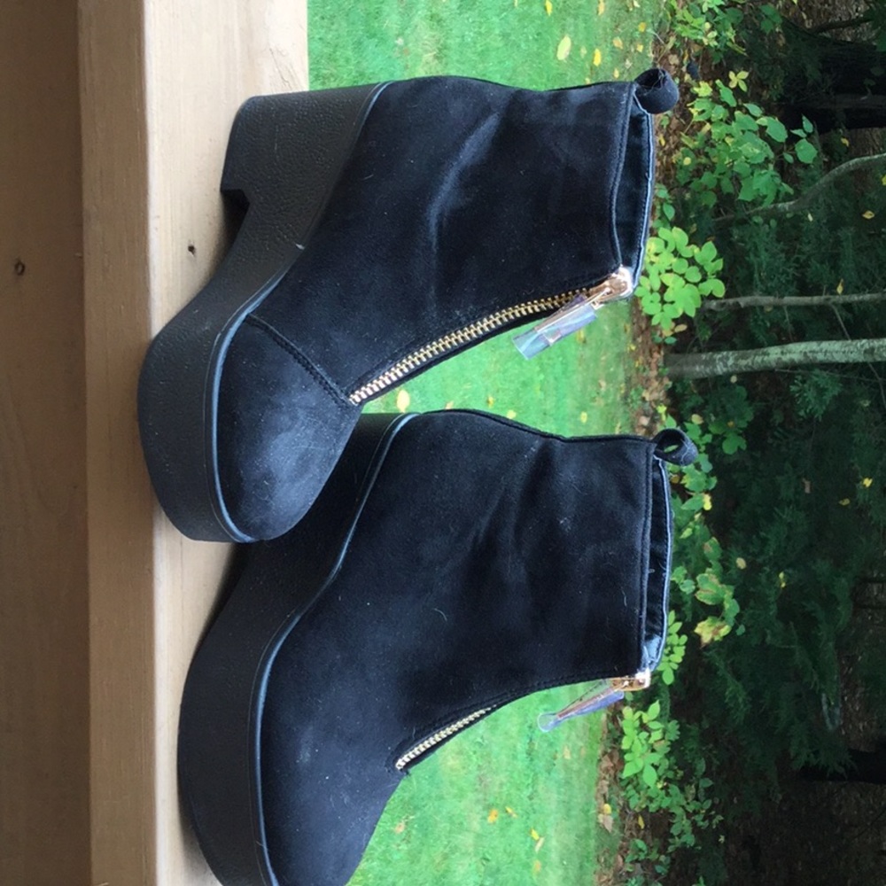 NWT faux suede boots relished with better pictures